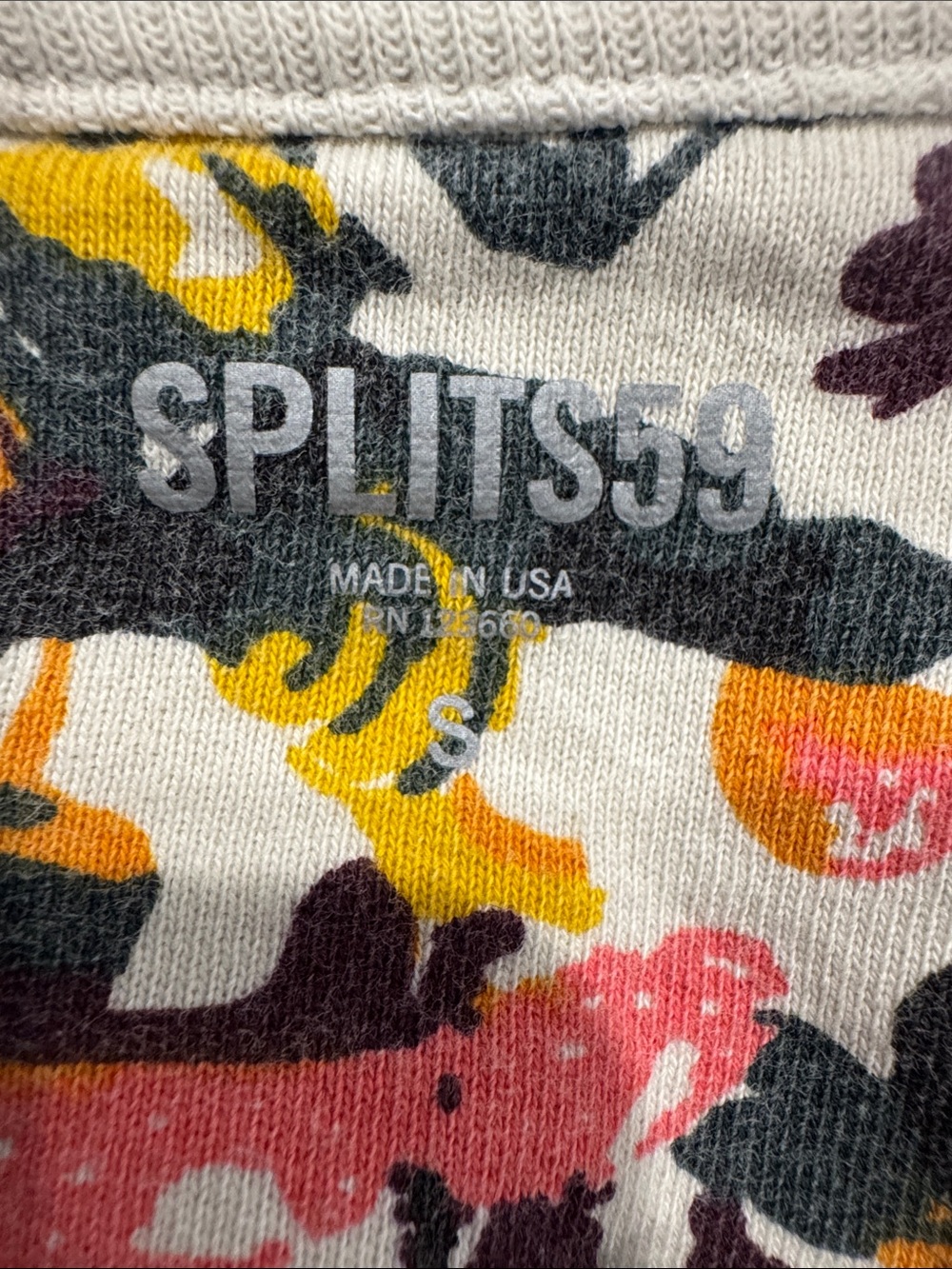Floral Printed Crewneck Sweatshirt in Cream, Yellow & Pink - Picture 2 of 4